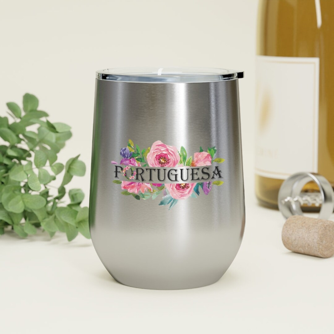 Portuguesa Wine Tumbler, Custom Portuguese Insulated Tumbler, Portugal