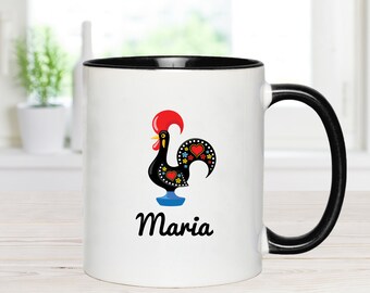 Personalized Portuguese mug, Barcelos Rooster mug, Portuguese pride, Custom Portugal mug, Gift for Avo, Galo de barcelos, Portugal gifts