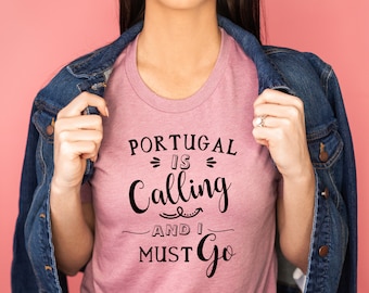 Portugal Womens T-shirt, Portuguese Fashion, Portugal Gifts, Jersey Short Sleeve Tee, Womens T-Shirt