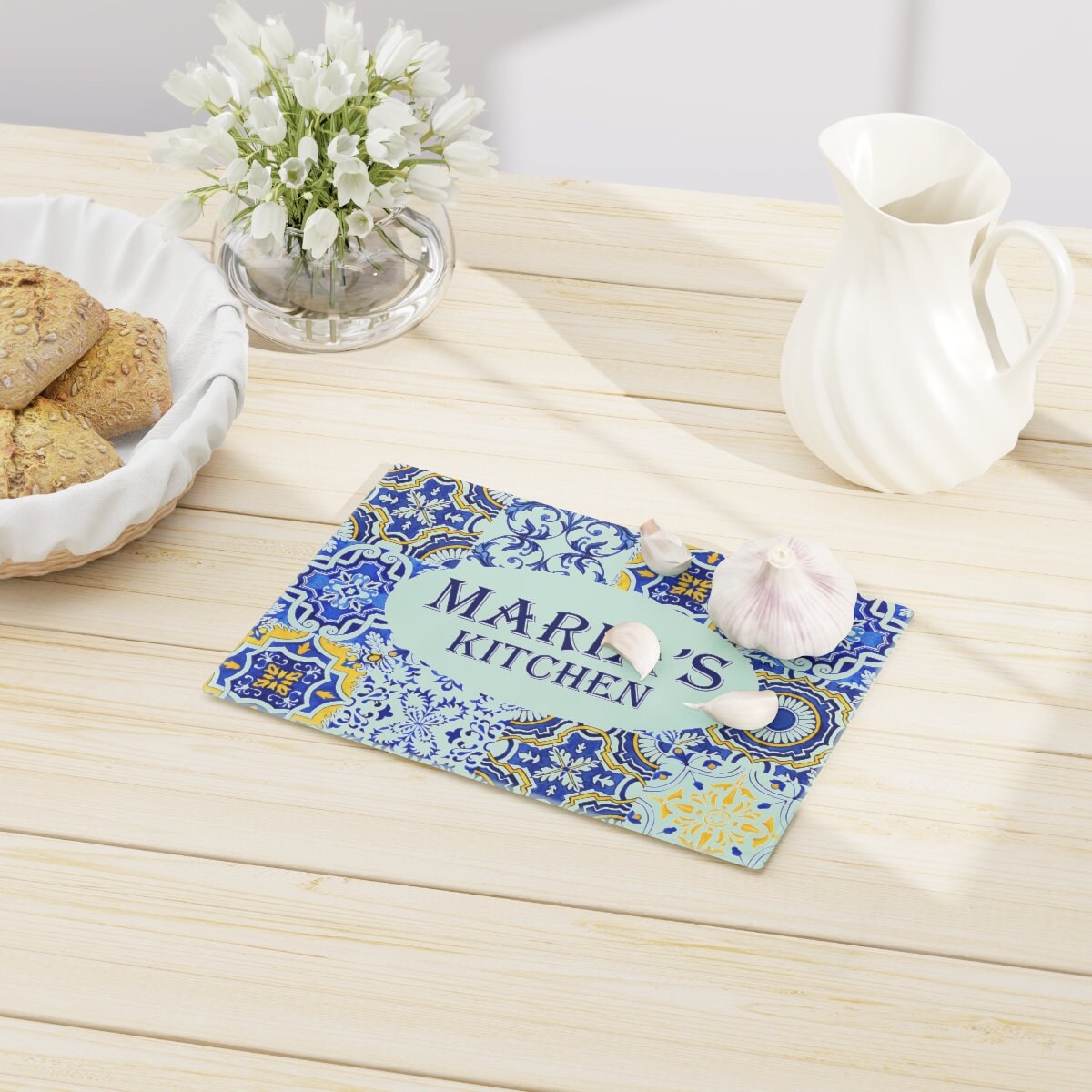 Personalized Glass Cutting Board Portugal Serving Tray Etsy