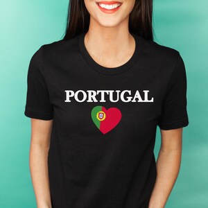 Portugal Flag Heart Tshirt, Portuguese Pride, Short Sleeve Tshirt for women, Portuguese Country Flag, I Love Portugal Gifts, Gifts for her