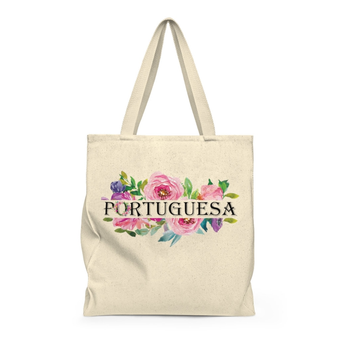 Portuguese Floral Cotton Tote Bag Portuguese Girl Gifts Etsy