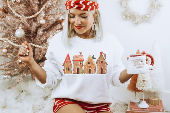 Gingerbread house sweater cheap