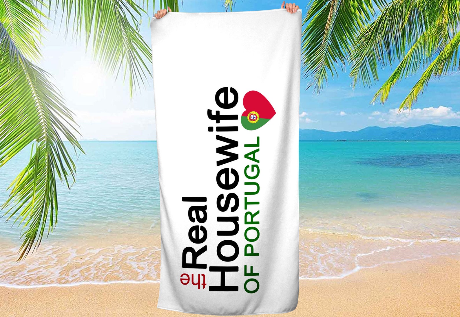Portugal Real Housewife Beach Towel Portuguese Beach Towel Etsy