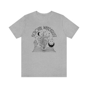Fictional wanderlust tshirt, Dark Academia tee, Fantasy shirt, Celestial tshirt, Book lover, Bookish gifts, Booktok, Reader gifts,Bookworm bild 4