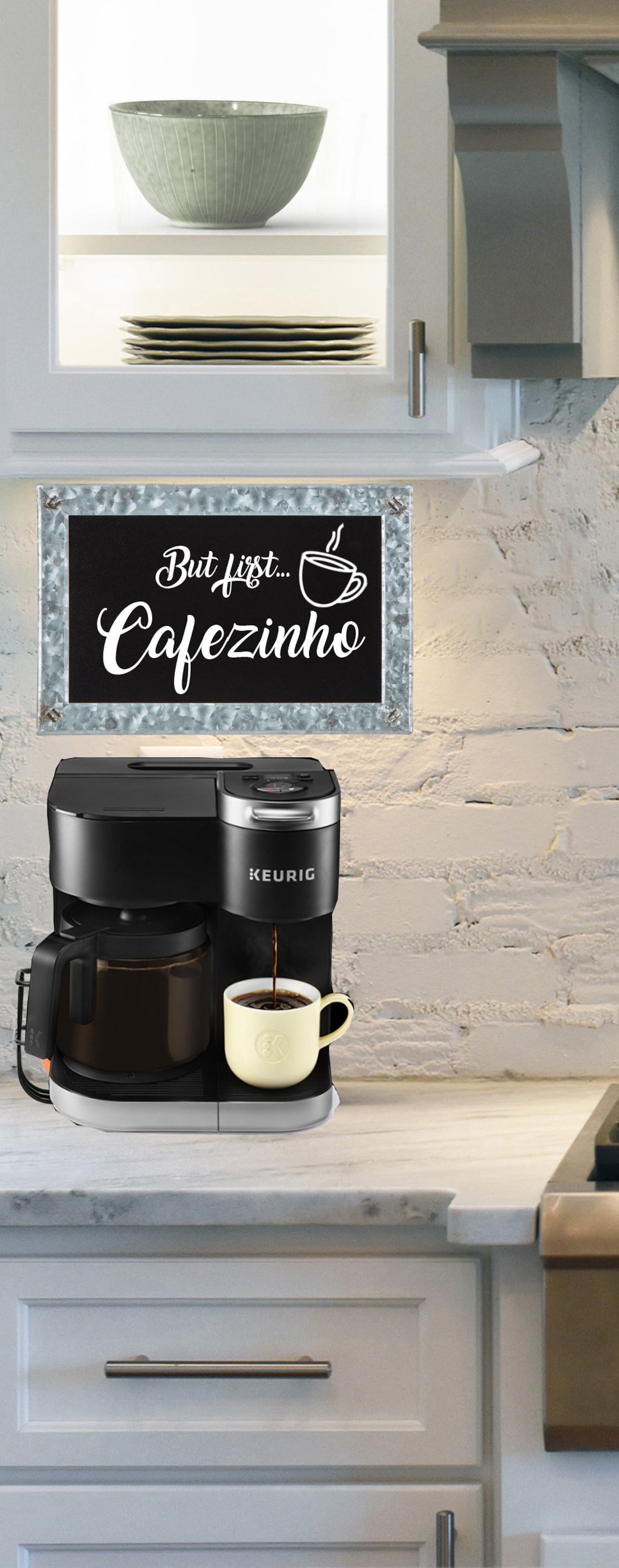 But First Coffee Bar Sign Black and White Chalkboard Etsy