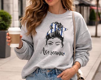 Acoreana Sweatshirt, Portuguese Azores Pride Gift
