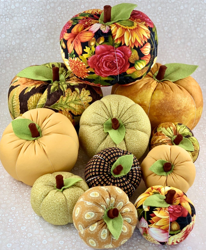 Handmade Fabric Pumpkin Etsy