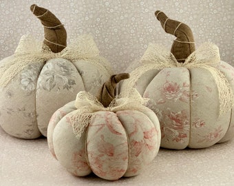 XL Rustic Linen Pumpkins