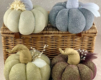 Glamorous Glitter Pumpkins