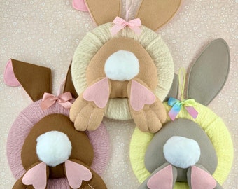 Spring Jumping Bunny Wreath