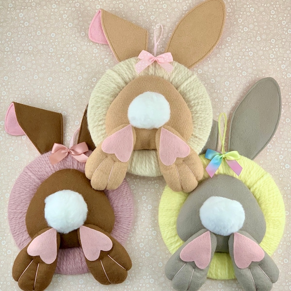 Spring Jumping Bunny Wreath