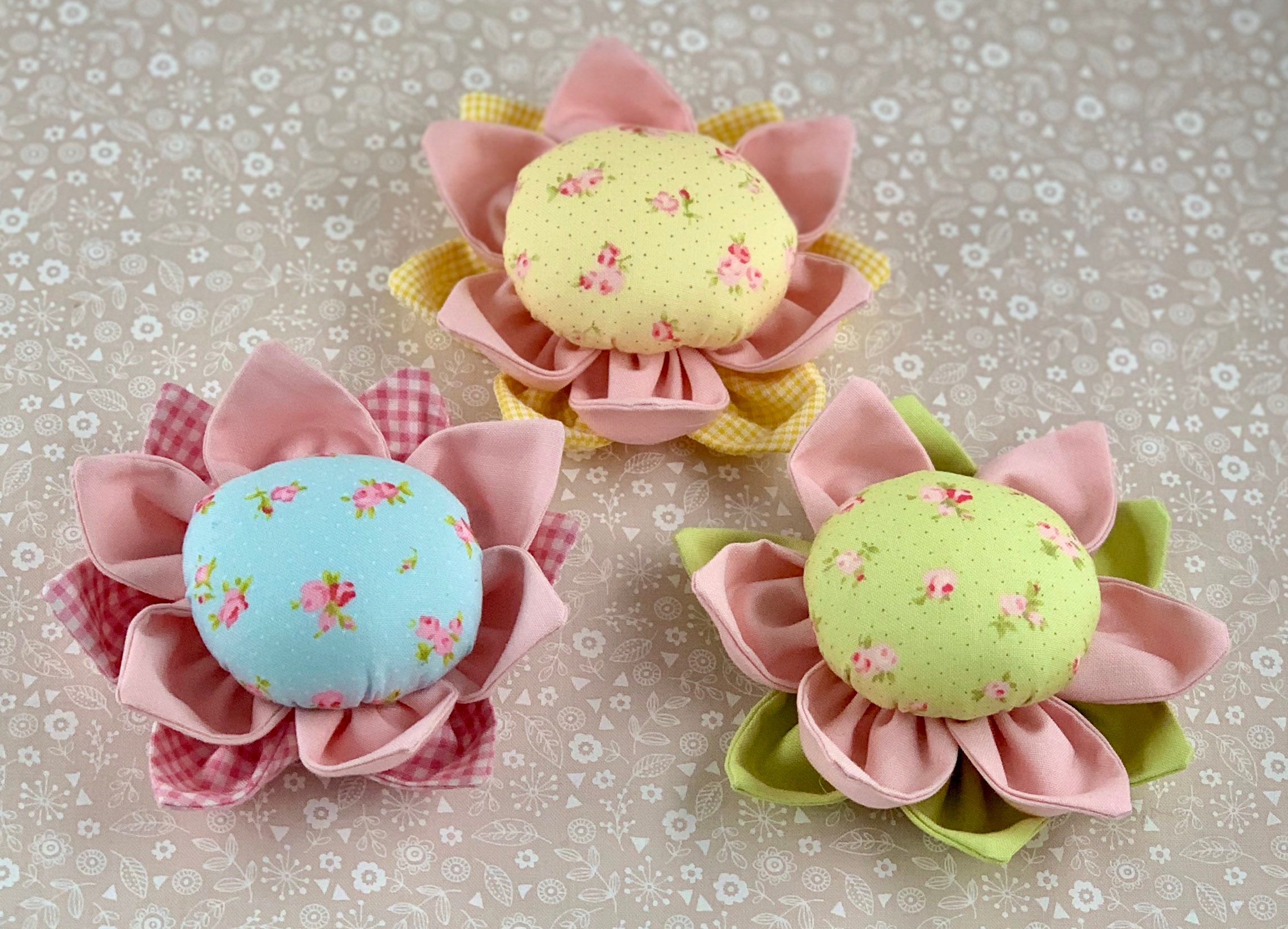 Spring Flower Pincushion Etsy