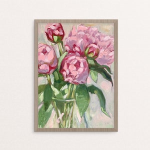 Original Oil Painting &quot;Peonies&quot;, oil on canvas