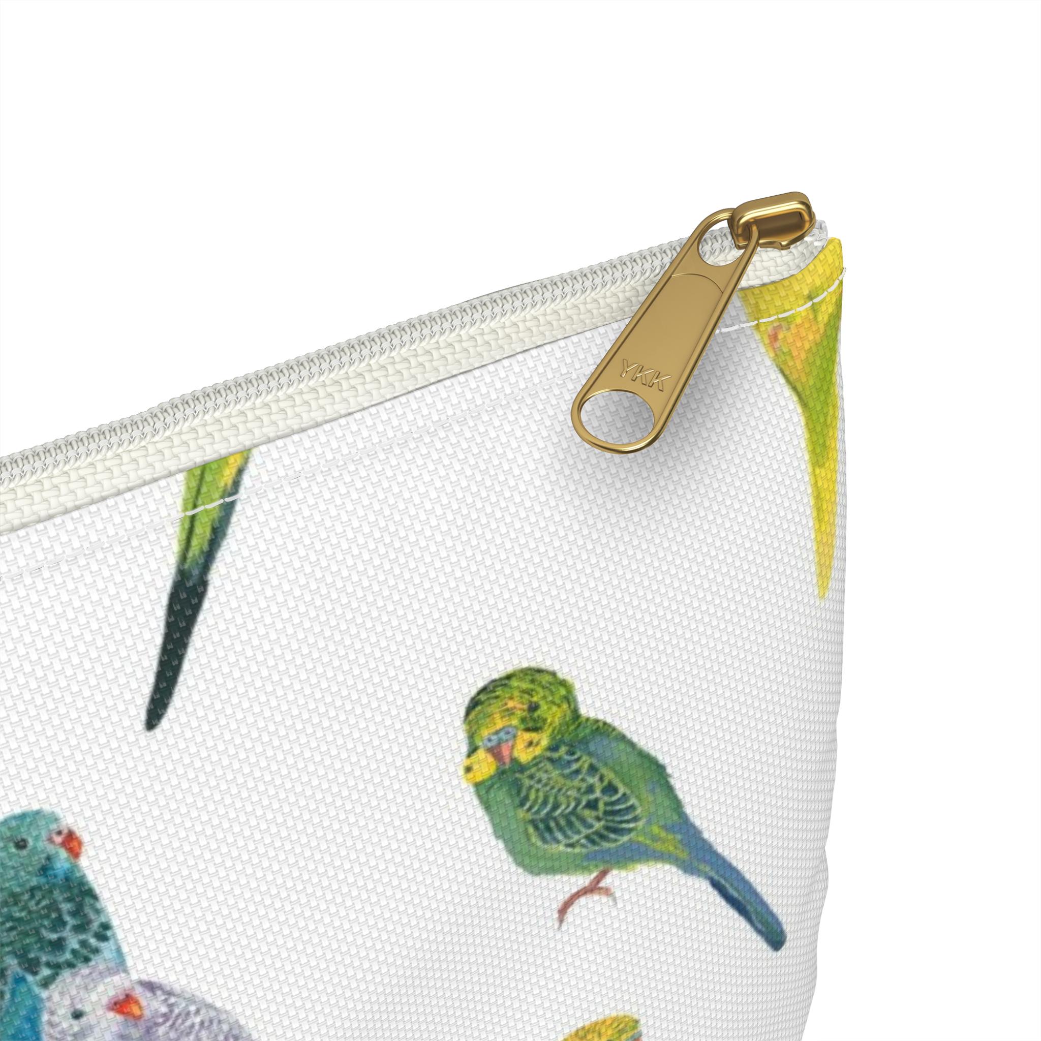 Make-up-Tasche Mit Papageien-Motiv – Geschenk Für Vogel-Liebhaber, 25 X 17 Cm, Doppelseitig Bedruckt