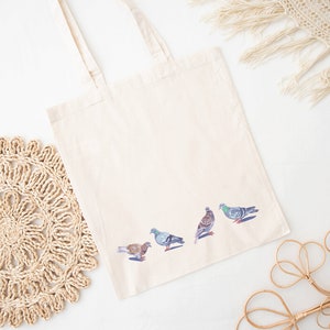 Pigeons Canvas Tote Bag