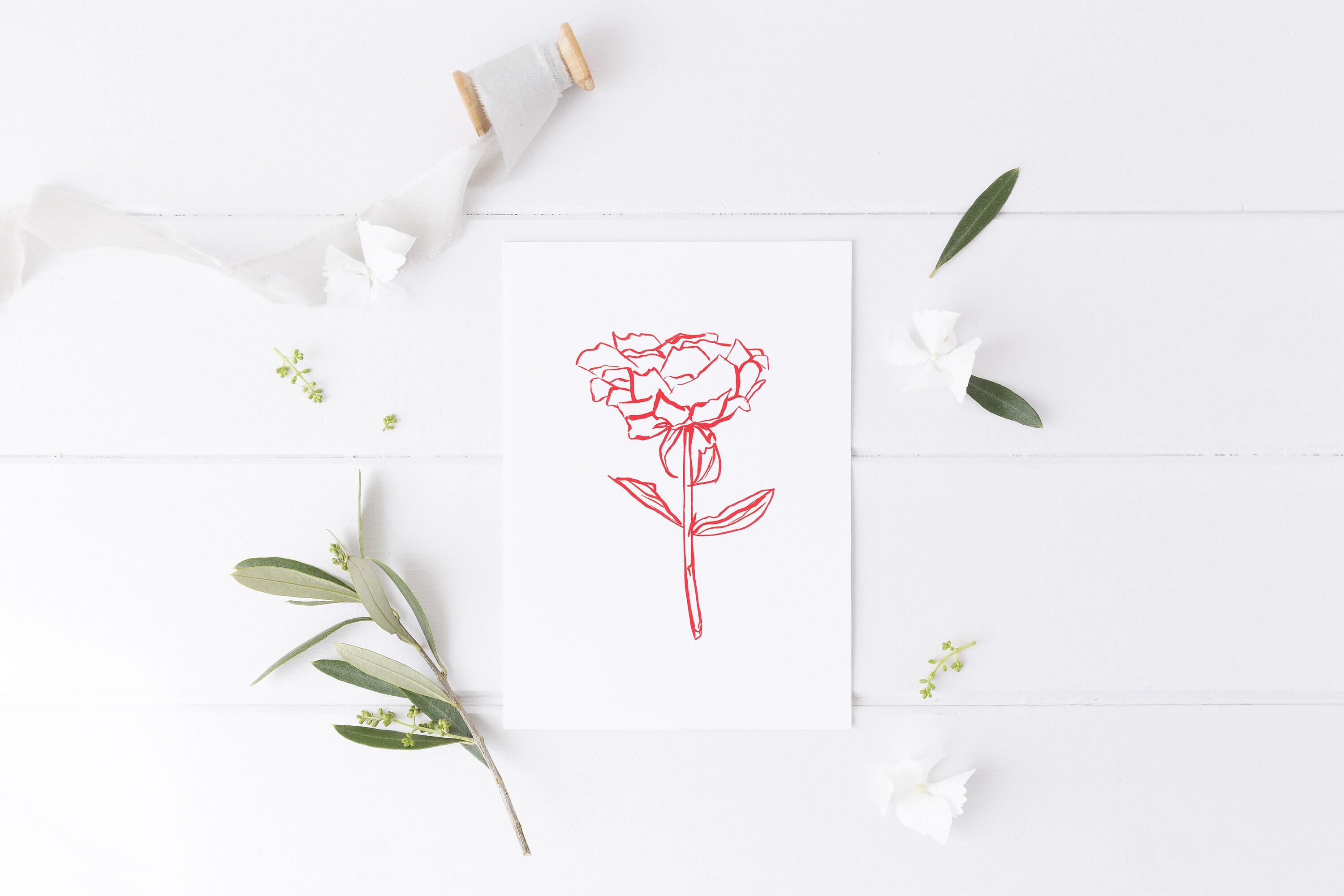 Peony Watercolor Drawing Illustration Prints Printable Wall Art Digital ...