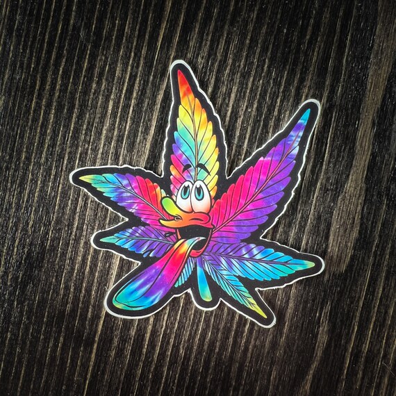 Love Leaf 420 Vinyl Decal Sticker - Marijuana Cannabis Leaf - Choose From 6 Colors