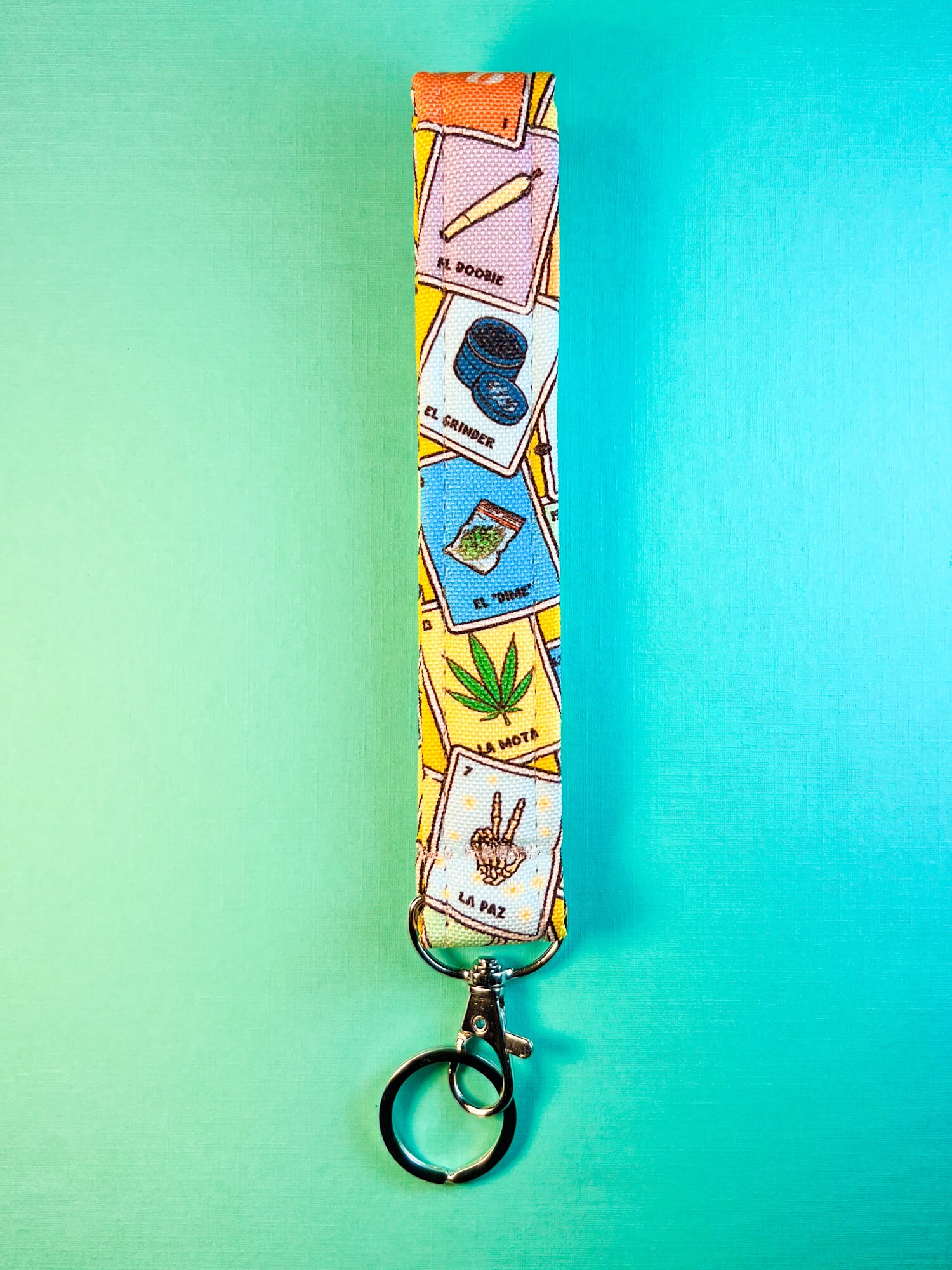 420 Loteria Keychain Wristlet Lanyard - [ Gift for Stoners, Key ...