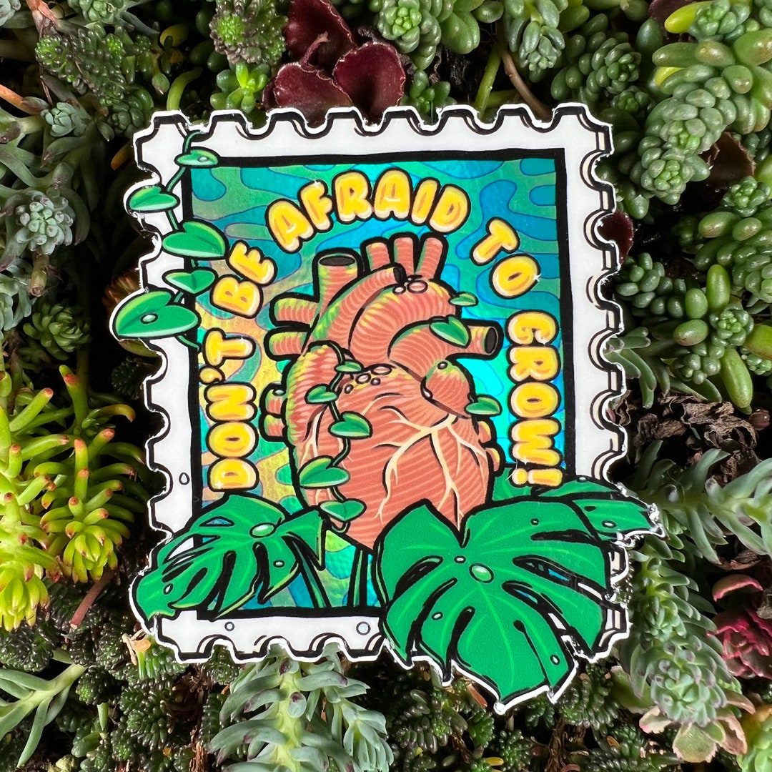 Growth Heart Sticker - [ Plant Sticker, Monstera, Plant Gift ...