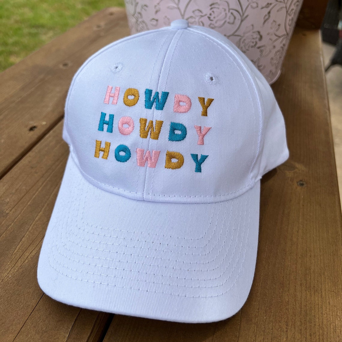 HOWDY Hat Women's Embroidered Hat - Etsy