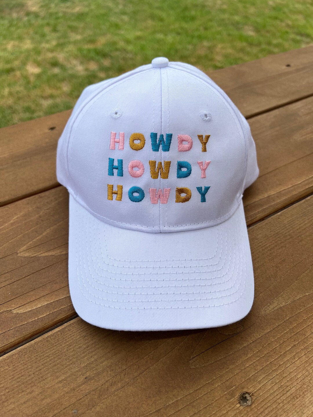 HOWDY Hat Women's Embroidered Hat - Etsy