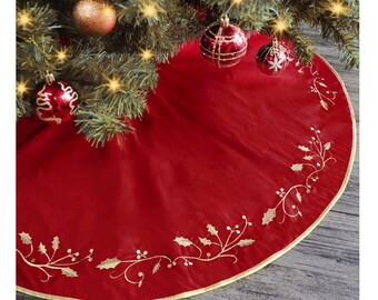 Fabric Gold/Fur Tree Skirt main image 1