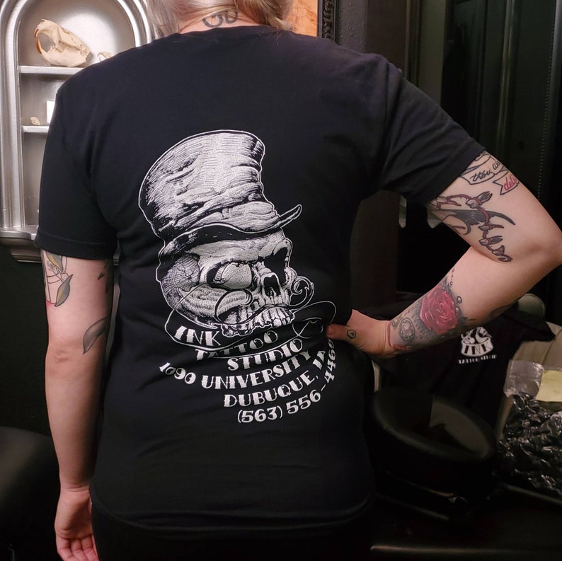 INK Tattoo Studio Unisex New Logo Crew Neck Tee image 4