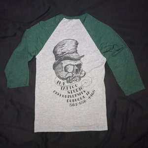 INK Tattoo Studio Unisex New Logo 3/4 Sleeve Baseball Tee
