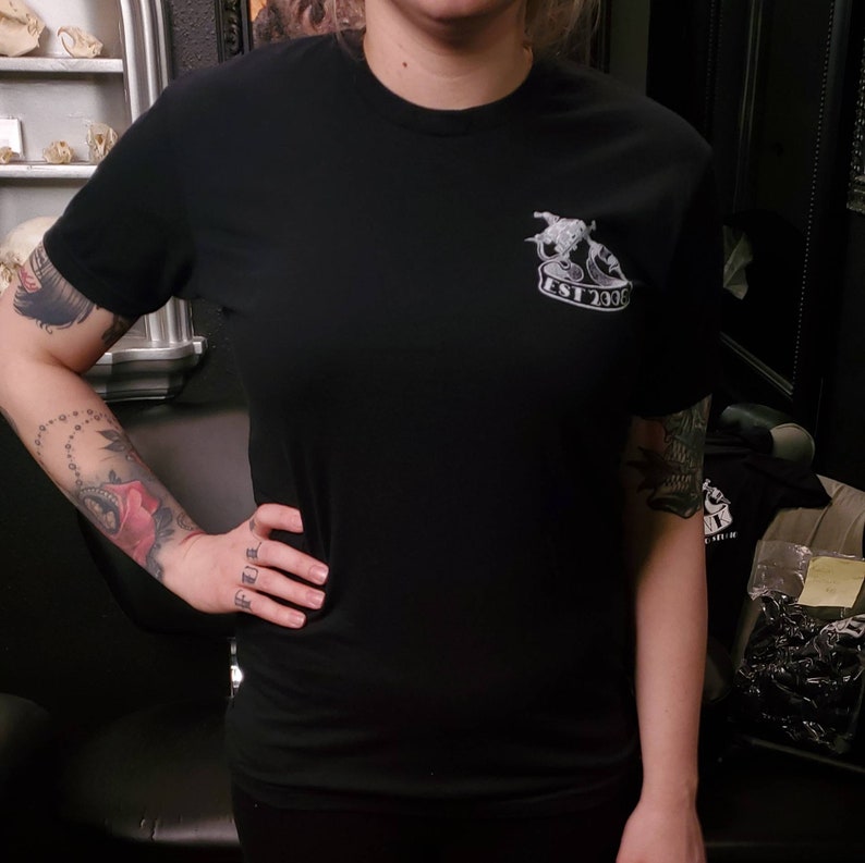 INK Tattoo Studio Unisex New Logo Crew Neck Tee image 3