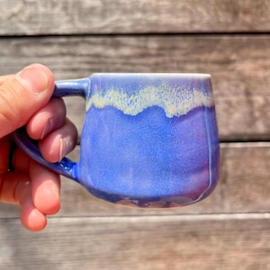 Espresso Glacial Blue and Yellow Ceramic Cup