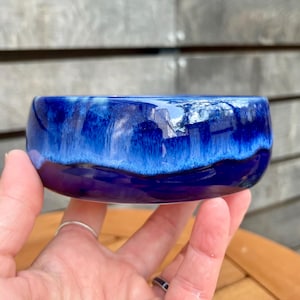 青い陶器のボウル 小さな陶器の青いボウル - Etsy 日本