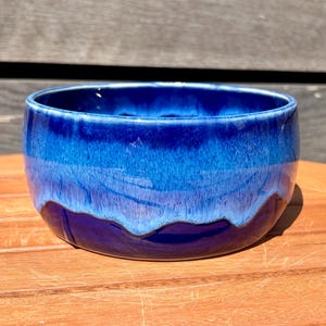 Ceramic Blue Soup/Cereal/Fruit/Snack Bowl