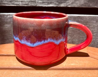 Ceramic Red and Blue Mug