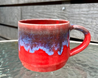 Ceramic Red and Blue Mug