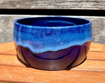 Ceramic Blue Soup/Cereal/Fruit/Snack Bowl