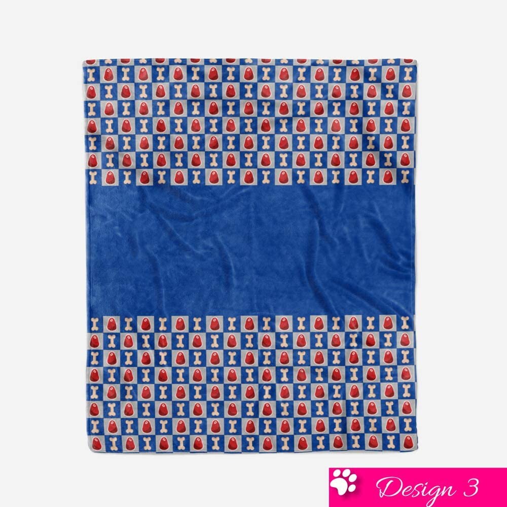 Puppy Soft Paw Print Plush Fleece Throw Blanket Great Gift Etsy