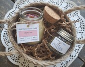 Organic Beeswax Candle with Wood Wick Herbal Tea Mothers Day Gift Box The Mortar and Pestle