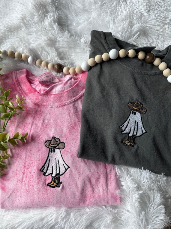 Embroidered Cowboy Tshirt Halloween Tshirt Embroidered Tshirt Cute Cowgirl Aesthetic Birthday Gift for Her Teen Bday Gift Cute Tshirt Summer