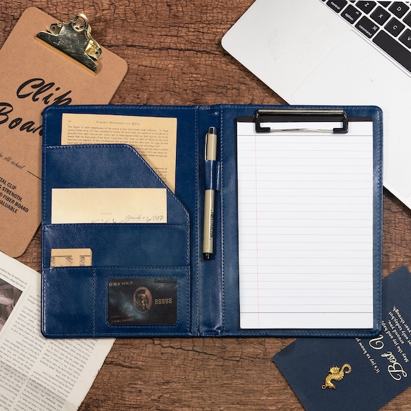 Leather Padfolio Etsy