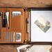 Name/Logo Engraving Leather Portfolio with A4 Notepad Clipboard, Zippered Personalized Business Folder Portfolio , Anniversary gifts for Him