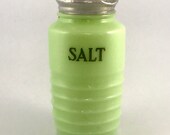 Authentic 1930 s Jeanette Jadite Jadeite Salt Shaker Lot 113