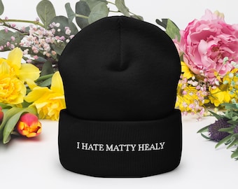 THE 1975 I hate matty healy Cuffed Beanie