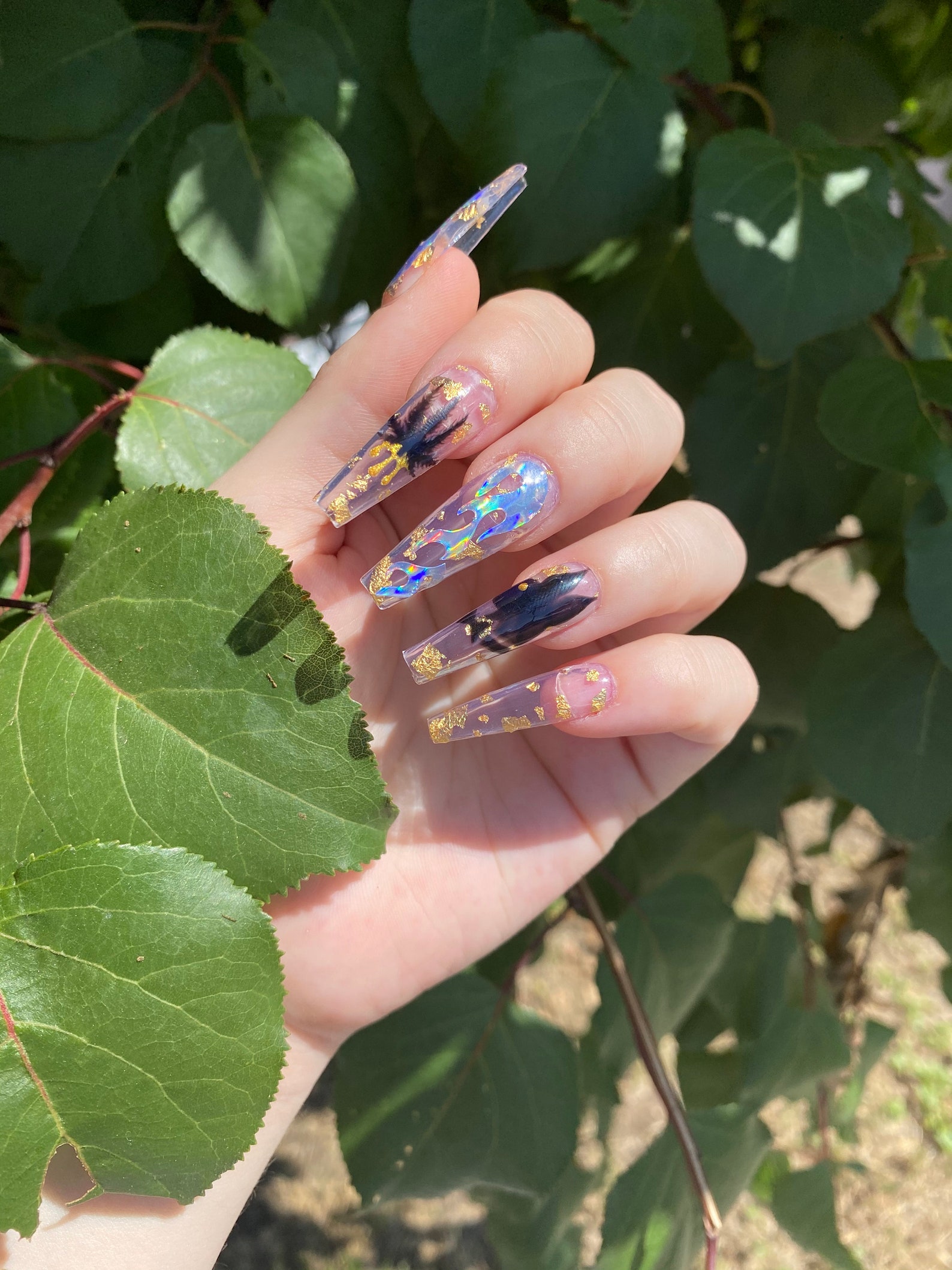 Bad Bitch Nails Press On Nails Etsy Canada