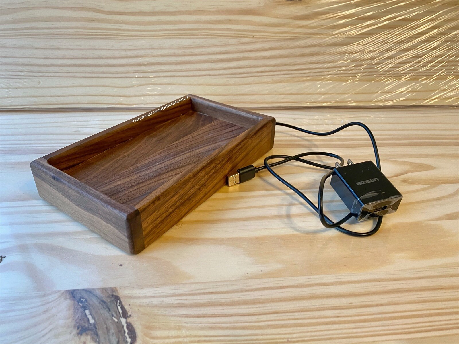 Wireless Charger Valet Tray Cell Phone Charger Desk Tray Etsy