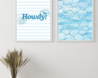 Costal Cowgirl Digital Download Wall Prints | Includes 8 Print Downloads