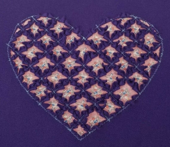 Heart Sweatshirt Vintage Jerzees Cute Cut Out Fri… - image 3