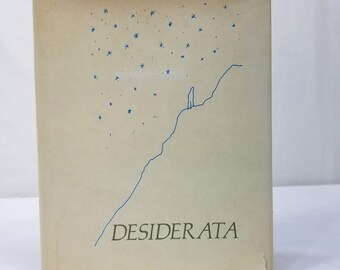 Desiderata By Max Ehrmann Illustrated by Emil Antonucci Vintage Hardcover 1972 Book Spirituality Poetry Philosophy Self-Improvement