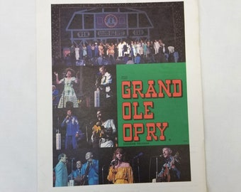 Grand Ole Opry Souvenir Program June 5 6 1981 Porter Wagoner Opryland Country Music Ephemera Collectible Paper