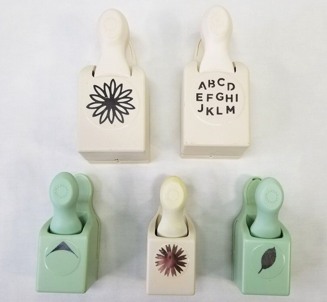 Martha Stewart Paper Punches Lot of 5 ABC Flowers Leaf - Etsy
